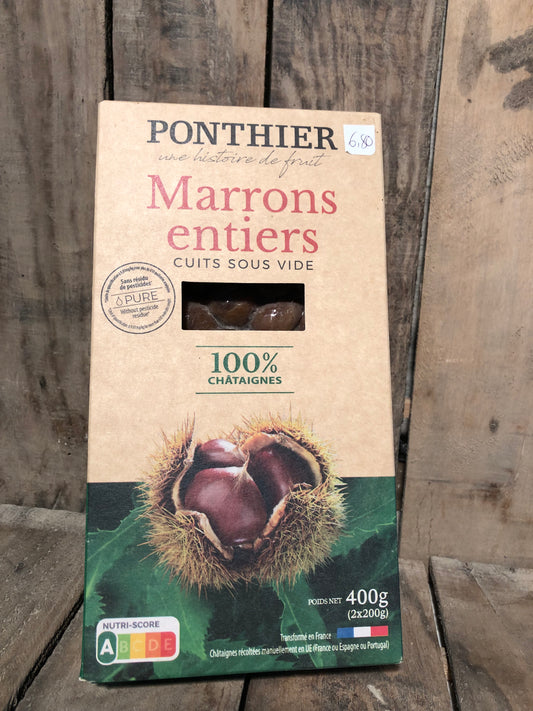 Marrons entiers cuits SV 2X200g